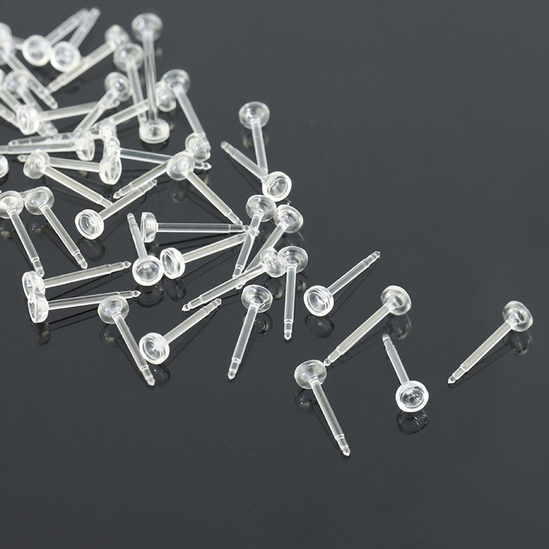 日韩养耳洞树脂耳棒环保不易过敏耳钉塑料钻杯打耳洞专用养耳针