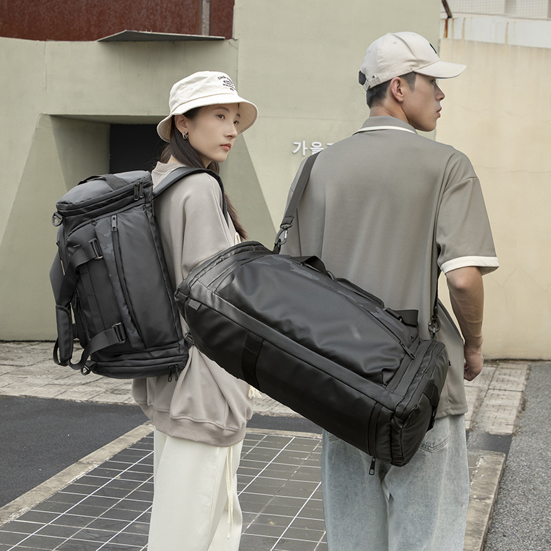 Bolsa de ejercicios multifuncional transfronteriza, bolsa de viaje de separación seca y húmeda independiente, sensación de alta calidad, gran capacidad deportiva, espalda de hombro