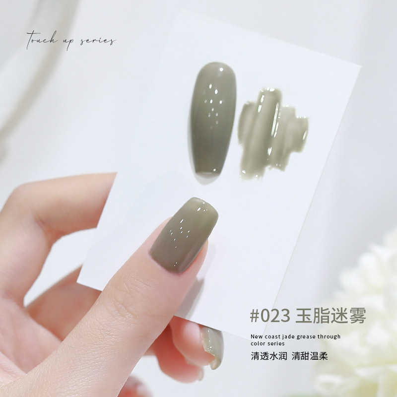KaSi hielo transparente nude esmalte de uñas pegamento 2023 nuevo verano popular Jade grasa jalea transparente Rosa esmalte de uñas especial