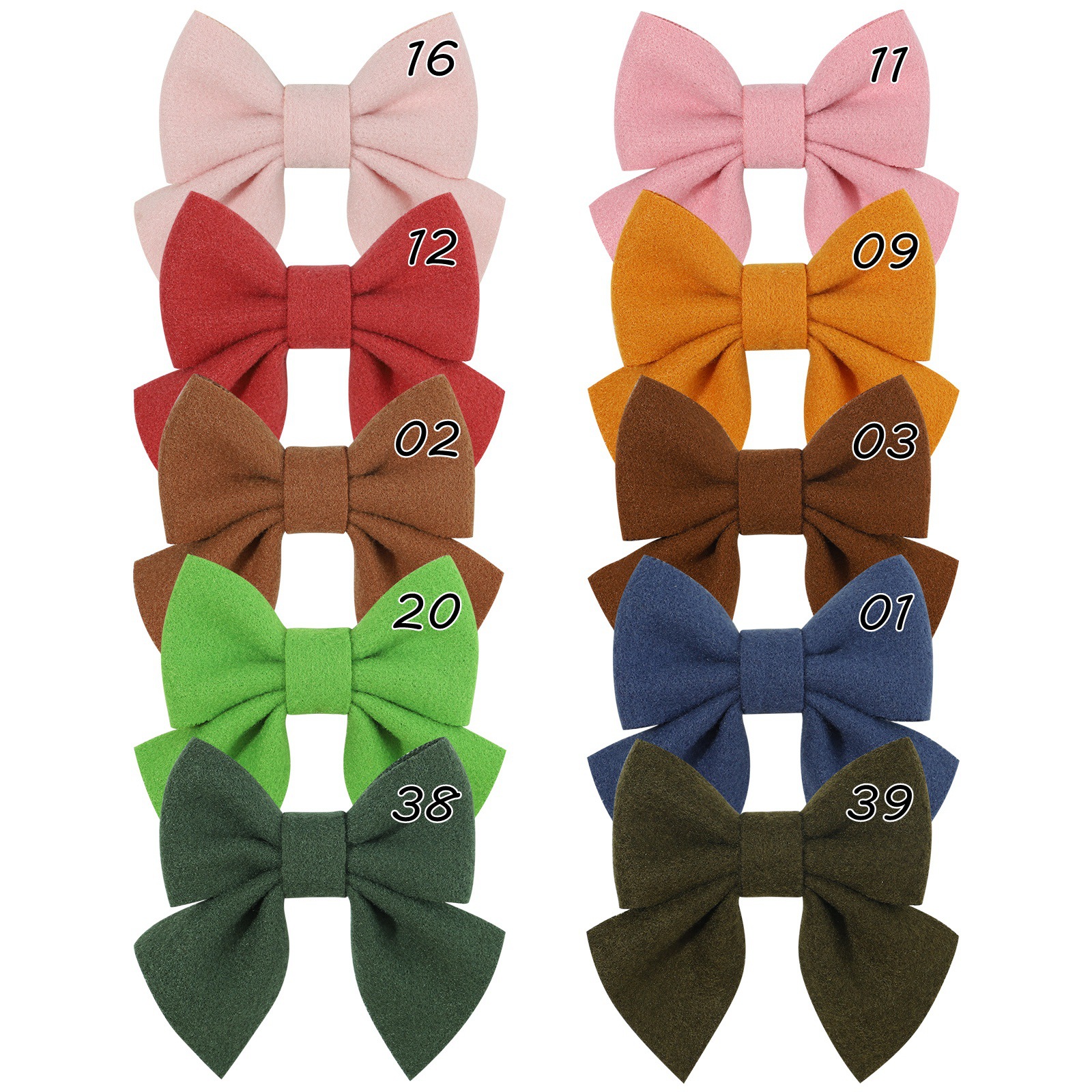 Fashion Solid Color Bow Knot Cloth Hair Clip display picture 1