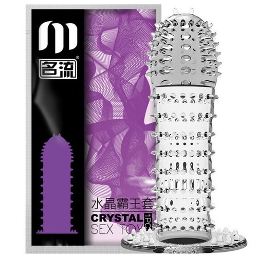 Celebrity men's wolf tooth condom penis condom crystal condom couple climax sexy adult products one piece drop shipping