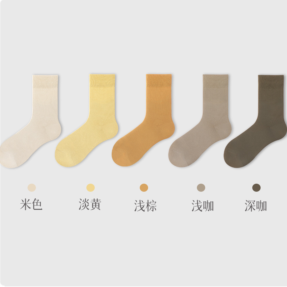 조합 6: 베이지 + 라이트 옐로우 + 라이트 브라운 + 라이트 브라운 + 다크 커피