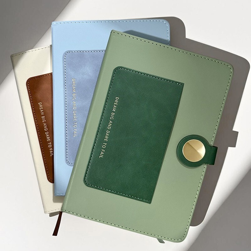 2026 New Model in Stock, Leather-Bound Notebook for Business and Office Use, Customizable Logo, Free Shipping, Thick Wholesale Notebook