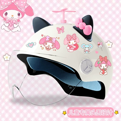 Motosiklet kaskı (dəbilqə) – helmet - bright-white-high-definition-random-windmill-black-pink-butterfly-3c-certified-model-meimei-tz