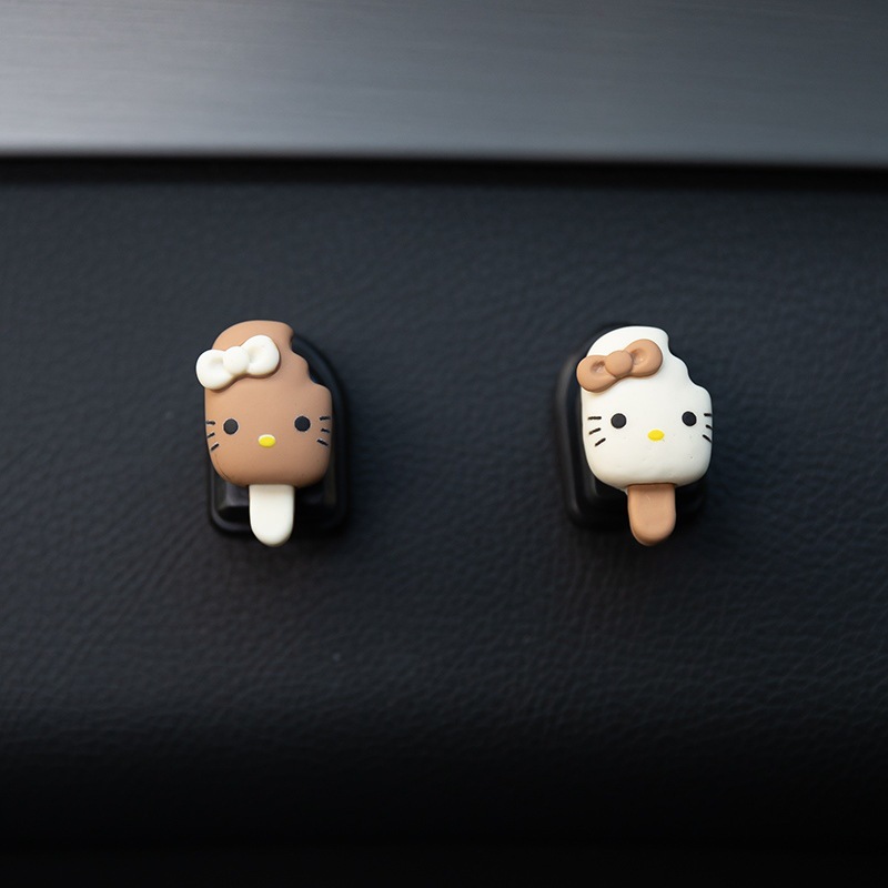 Gancho pequeño para automóvil, respaldo de la silla del automóvil, accesorios de decoración de automóviles de dibujos animados traseros, práctica y linda diosa copiloto