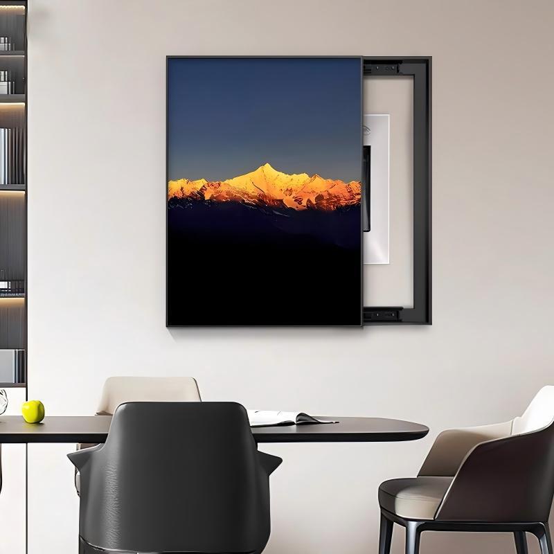 Sunlight Golden Mountain Electric Meter Box Cover Decorative Painting for Living Room and Dining Room Background Wall, Power Distribution Box Cover Hanging Painting, No Drilling Required Sunlight Golden Mountain Electric Meter Box Cover Decorative Painting for Living Room and Dining Room Background Wall, Power Distribution Box Cover Hanging Painting, No Drilling Required
