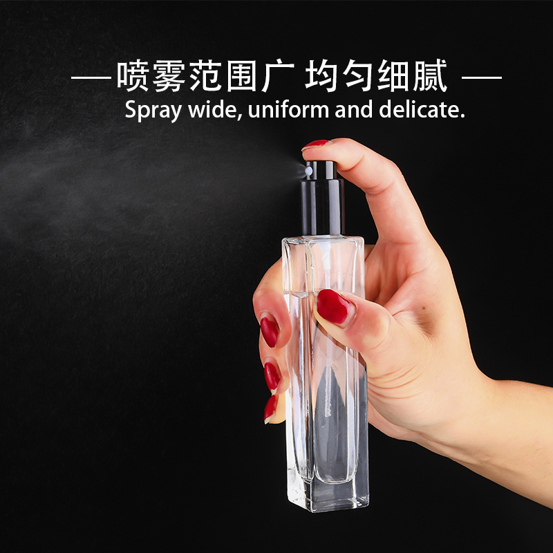 10ml botella de perfume de muestra de aerosol botella vacía de vidrio 30ml botella de vidrio sub-botella de perfume botella portátil 20ML