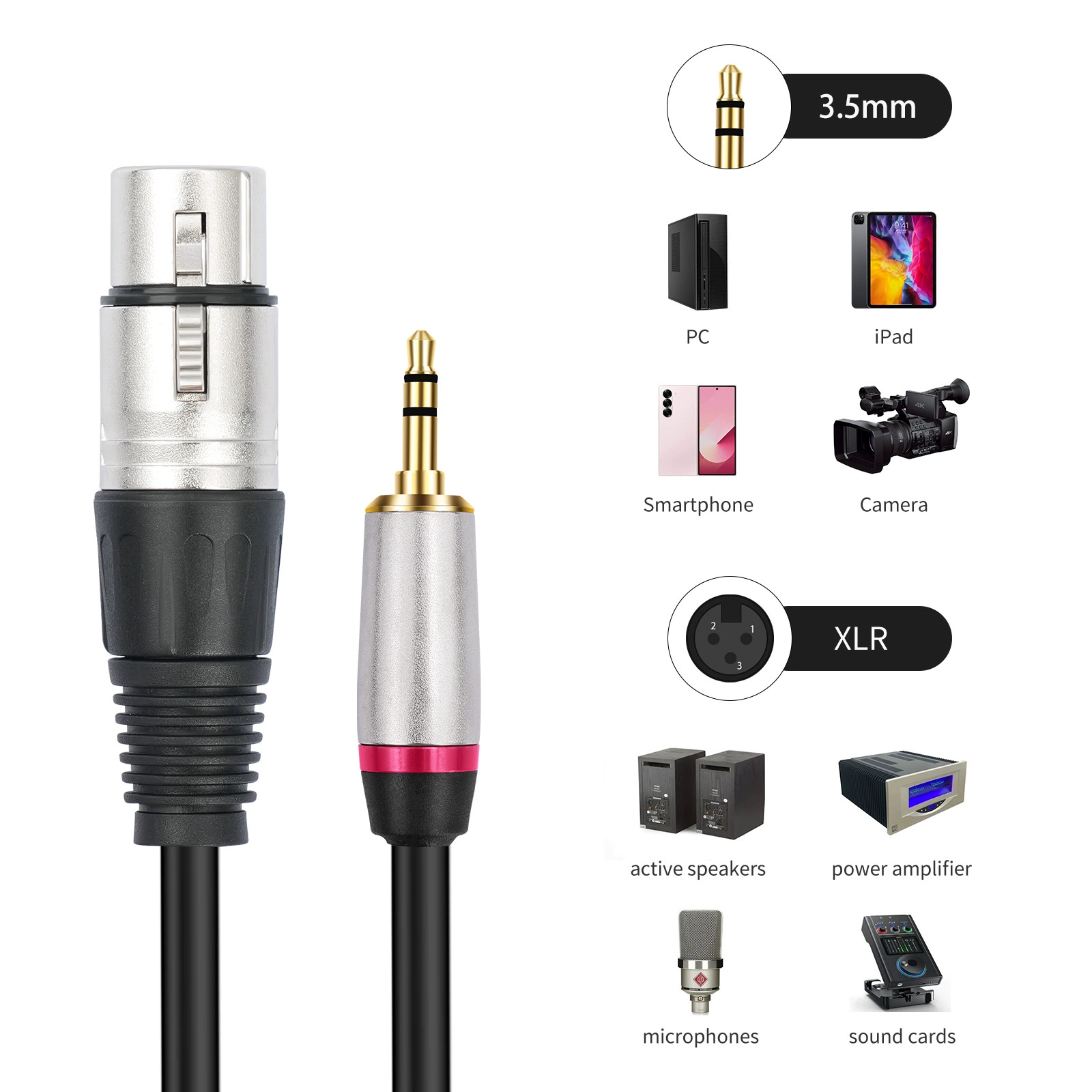 Microphone, 3.5mm, teaches balance, scale 1:8, 3.5mm