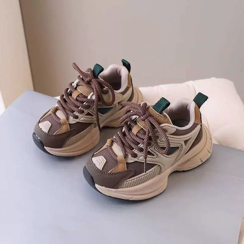 Детские дышащие модные спортивные кроссовки для мальчиков для отдыха, осень, тренд сезона, корейский стиль