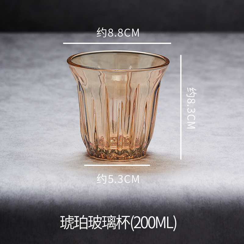 Taza de café pintada vidrio templado pintado a mano bombarderos americanos coloridos retrógrados transparentes sucios Latte Australia