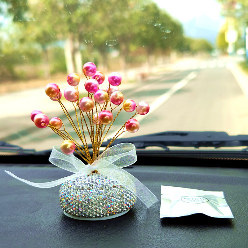 눈부신 핑크 비즈 아로마 테라피