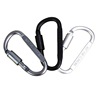 Quality aluminum alloy climbing D -shaped fast hanging buckle D -shaped mountaineering multi -function fast hanging 8cm