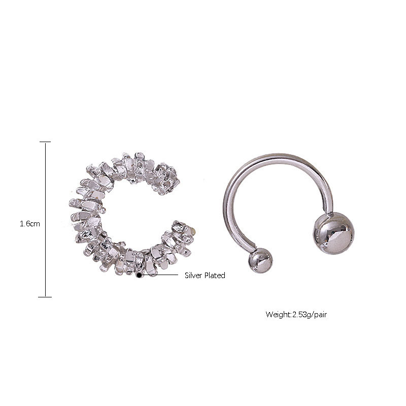 3g Weight No Inlaid Inlay Material Earrings Classification Wholesale Jewelry Simple Style C Shape Metal No Inlaid Plating Earrings