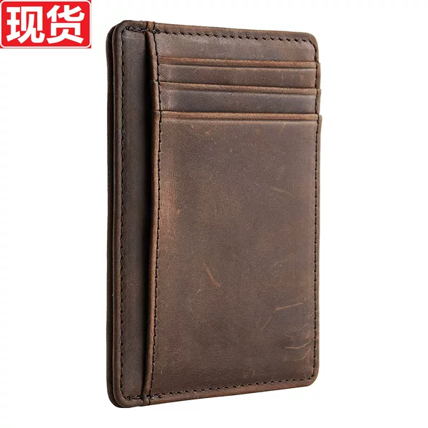 Amazon Card Bag Men's RFID Anti-theft Brush European and American Card Bag Men's and Women's Foreign Trade Cross-border Card Set