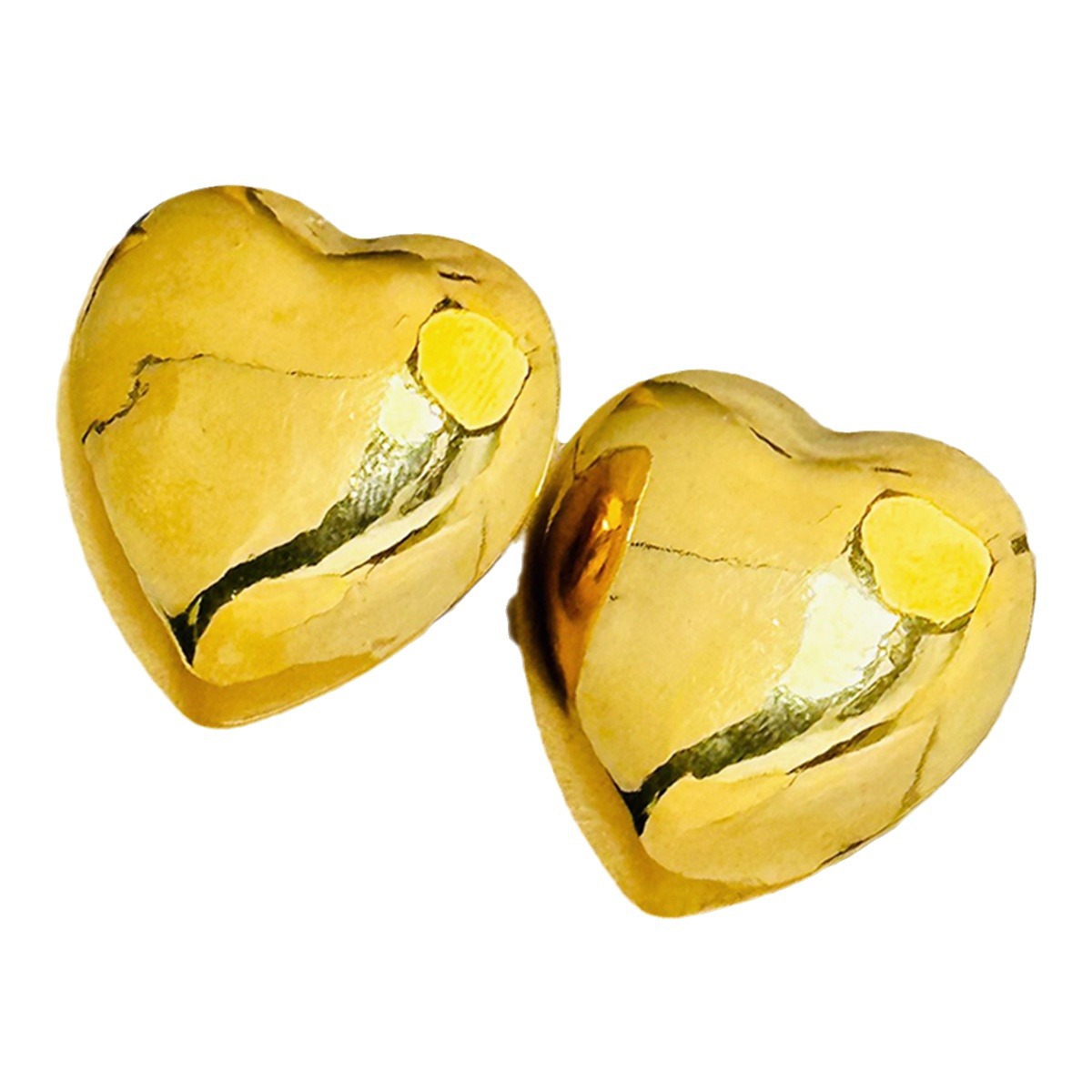 El amor del melocotón corazón pendientes de acero de titanio de alto grado pendientes de las mujeres no se desvanecen nueva transfronteriza todo-fósforo Luz de lujo joyas de oro