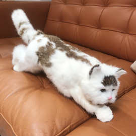 批发仿真捕鼠猫咪时尚创意礼品家居摆件动物静态模型儿童认知玩具