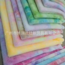 新上鑫荣纺织希音tume专供小米貂扎染毛绒印花服家居休闲服现货