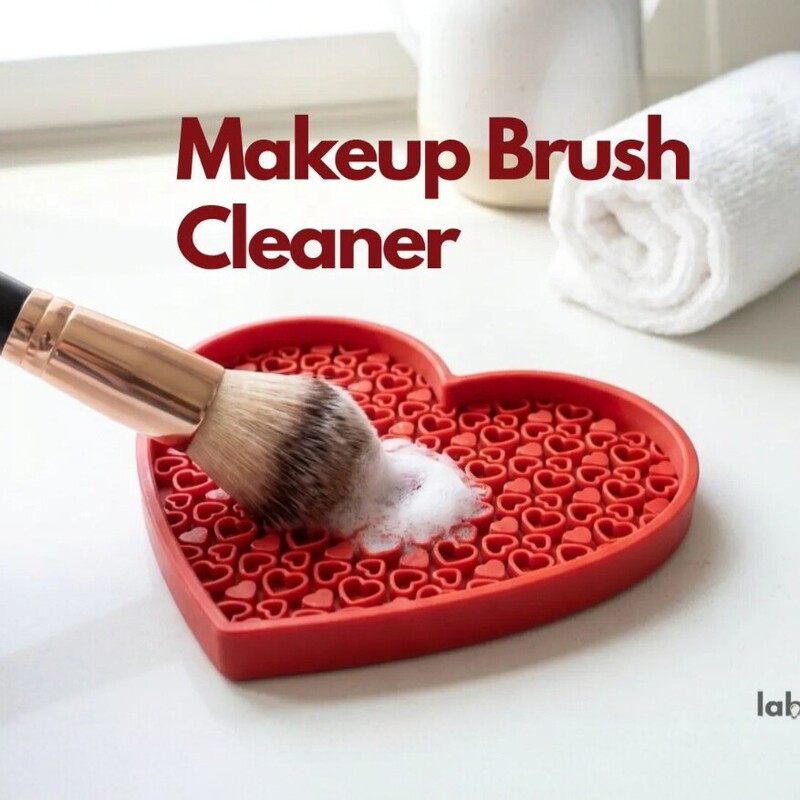 Popular 3D Printed Makeup Brush Cleaning Pad, a Magic Tool for Cleaning Beauty Tools, 3D Printed Heart-Shaped Model Popular 3D Printed Makeup Brush Cleaning Pad, a Magic Tool for Cleaning Beauty Tools, 3D Printed Heart-Shaped Model