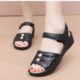 Factory direct summer explosions Korean version of sandals women's middle-aged and elderly mother fashion trend beach waterproof anti-slip shoes wholesale