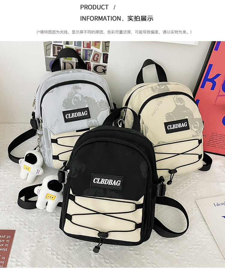 Bag Women's New Trendy Style Color Matching Multi-purpose Messenger Backpack display picture 3