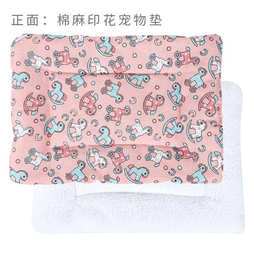 Lambskin pet mat manufacturer cotton and linen can be used in all seasons cat nest pet blanket cat mat supplies wholesale