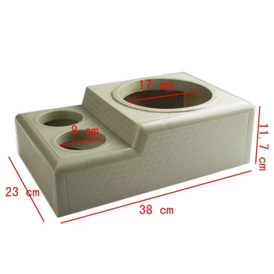 Base, Multi-Functional Water Cup Holder — Car cup holder/beverage holder - abs-material-light-green-three-hole-base-17-18cm