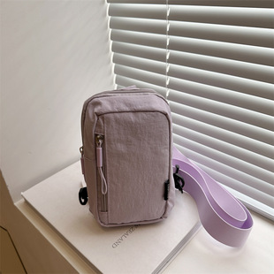 Fashionable Commuter Sports Outdoor Men's and Women's Same Style Chest Bag Mobile Phone Bag New Stylish Ins Travel Shoulder Crossbody Bag