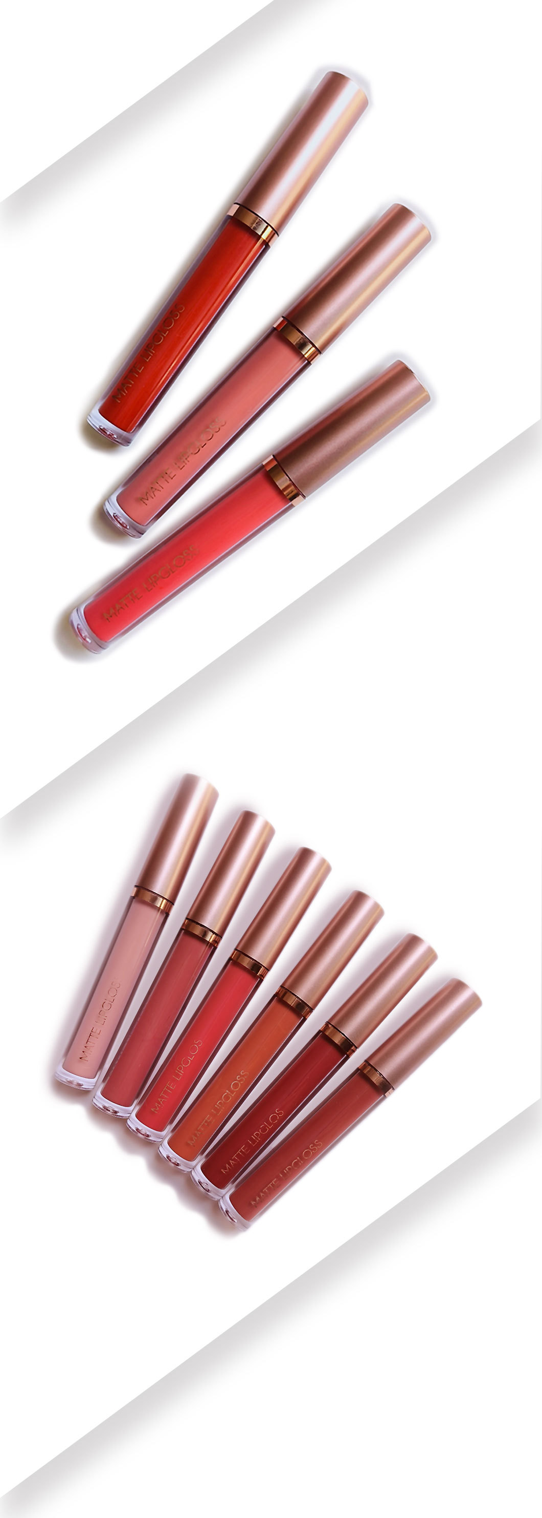 Solid Color Pattern Casual Style Casual Solid Color Plastic Lip Glaze