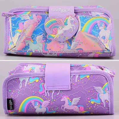 Silver pencil case, unicorn, 22.5×12.5cm