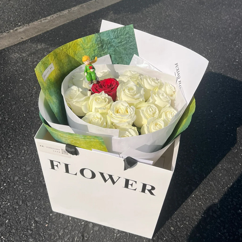 El principito serie papel de embalaje de flores ramo de bricolaje material de embalaje al por mayor muñeca de San Valentín papel de embalaje floral