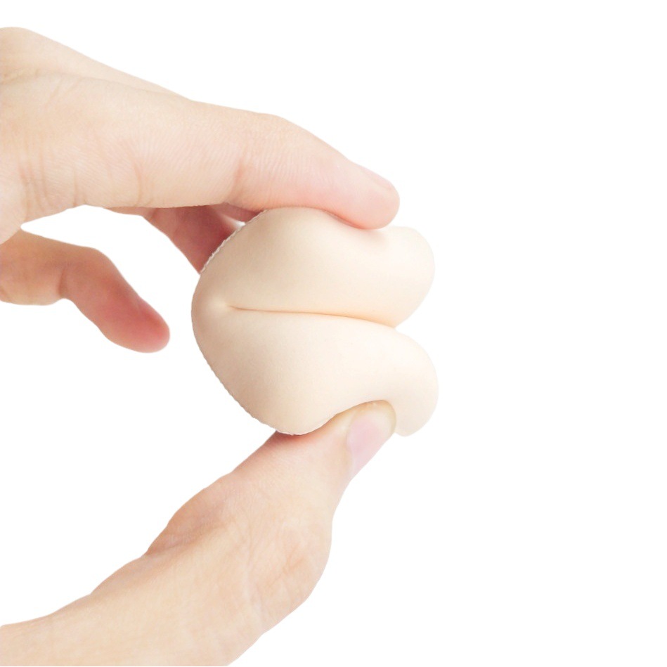 Nueva gota de agua extra grande sensación de aire súper suave algodón japonés caramelo tostado cojín de aire puff pequeña almohada cojín de aire puff