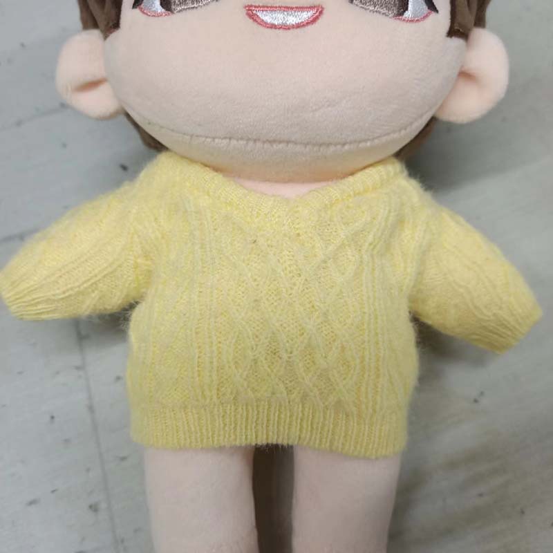 제조 업체 봉제 장난감 인형 액세서리 니트 스웨터 처리 샘플 작은 배치 사용자 정의