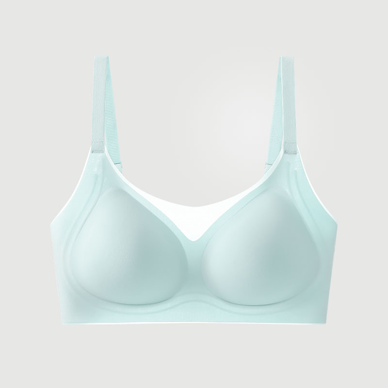 Sujetador ropa interior ultrafina que no deja marcas seda de hielo de secado rápido, ligero, fino, soporte suave, pecho auxiliar, pecho pequeño, sujetador sin anillo de acero