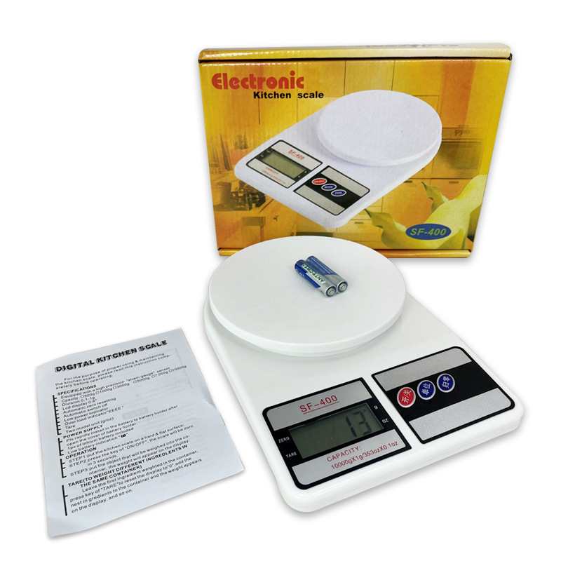 Cross-border SF400 Kitchen Scale High Precision Gram Scale Small Home Kitchen Baking Scale Food Scale 10kg Electronic Scale