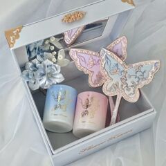 花知暁八周年限定周辺ブルー収納ケース蝶手持ち鏡香薫ろうそく周年アクセサリーケース