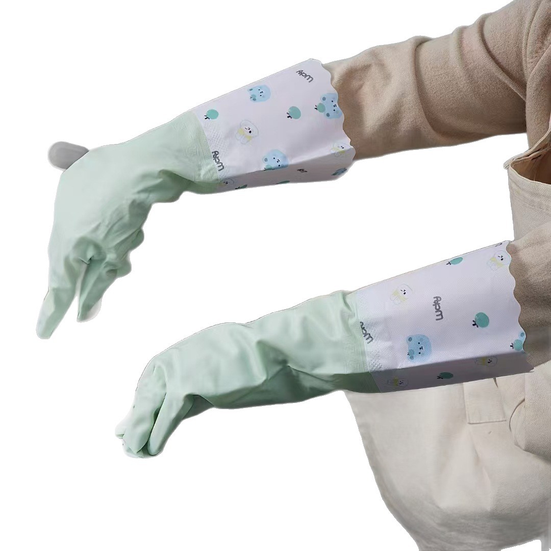 Luvas de lavar louça impermeáveis grossas com forro polar_voghion.com