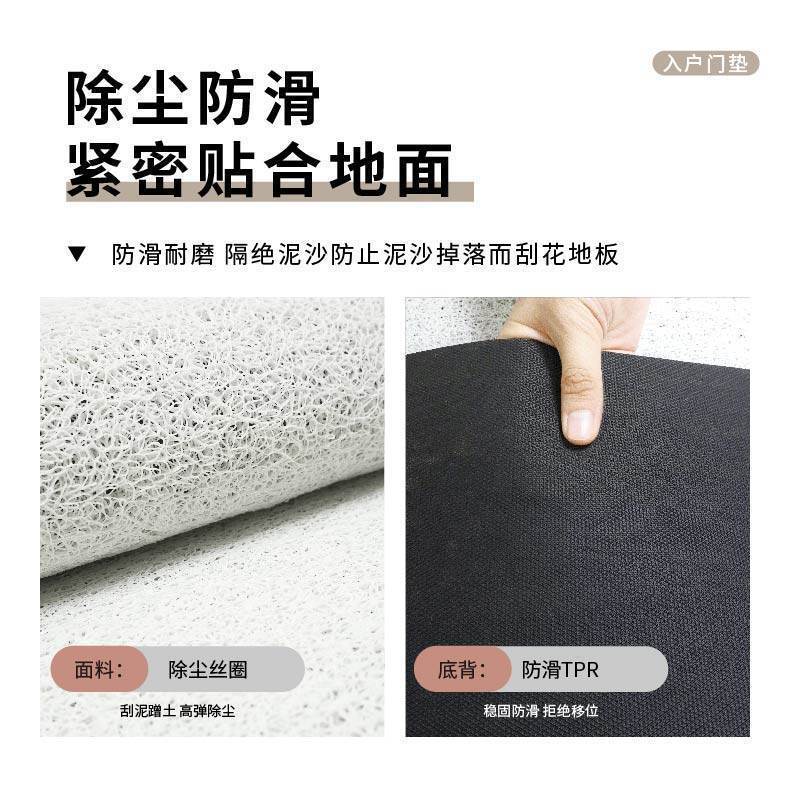 Dropshipping Available: Cute Entrance Door Mat Made of Silk Loop Material, Non-Slip and Dirt-Resistant, Suitable for Bathroom Sinks, Can Be Cut to Size