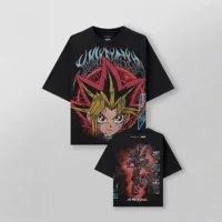 Американский модный бренд YOUNGLA, летняя мужская футболка Yu-Gi-Oh Yu-Gi-Oh большого размера с цифровым принтом и короткими рукавами для спорта и отдыха