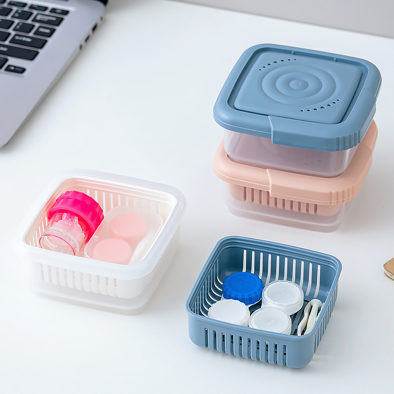 OK镜角膜塑形镜冲洗沥干篮硬性RGP易携冲洗盆沥干收纳盒