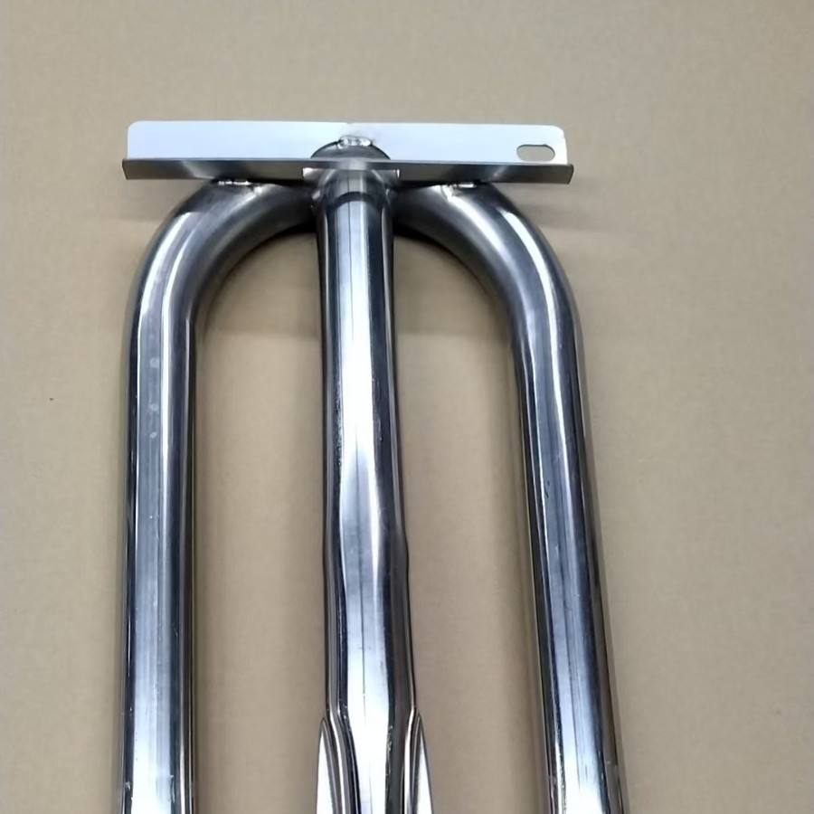 Fábrica transfronteriza suministra directamente el nuevo acero inoxidable 304 en forma de U quemador de codo de rejilla de fuego en forma de estufa accesorios de estufa image 2