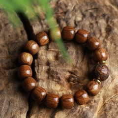 大葉花梨手串DIY老型珠雕刻手鍊男款佛珠手鍊直播貨源批發