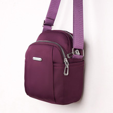 布包轻便纯色韩版新款迷你斜挎包女小包牛津布手机包单肩防水包包