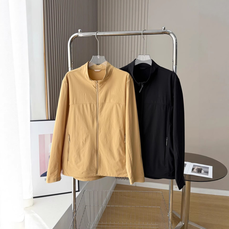 Longjia 2026 Spring and Autumn New Stand Collar Lightweight Shell Jacket Unisex Windproof Breathable Casual Sports Coat