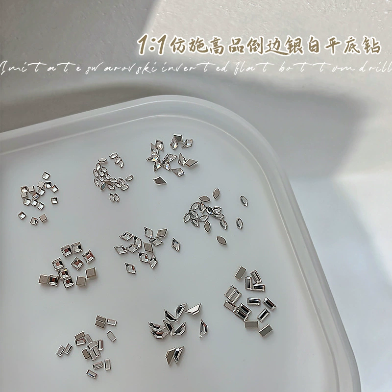 Ши Цзя тот же ювелирный маникюр свернул, чтобы заменить высококачественный белый плоский бриллиант 5A мини-маникюр