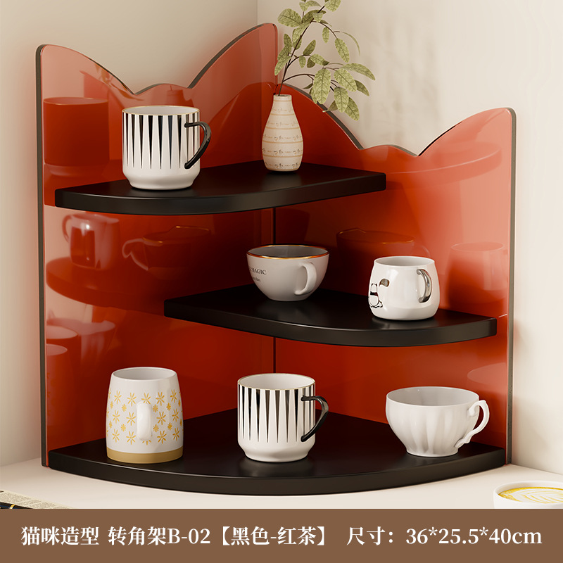 Portavasos de Esquina para Mesa, Organizador de Tazas para Cocina