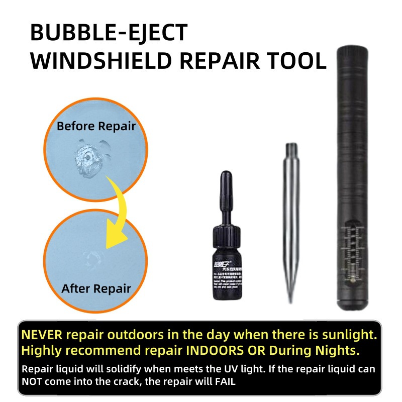 Blue Scorpion Car Windshield Crack Repair Fluid Tool Set Glass Scratch Quick Repair Restorer