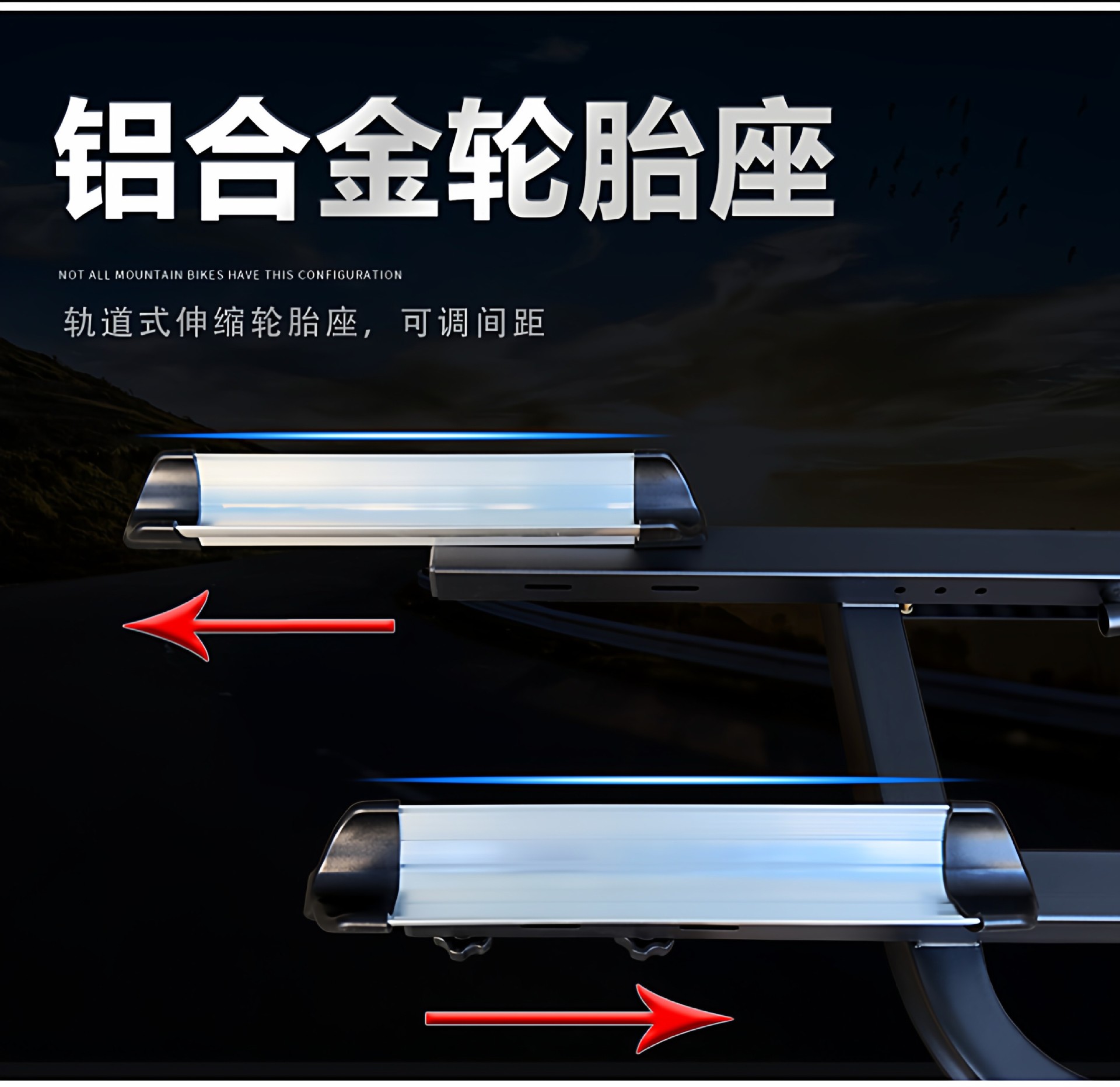 Car-Mounted Bicycle Rack for Rvs, American-Style Square-Mouth Fixed Rear-Mounted Off-Road Suv Foldable Modified Aluminum Alloy