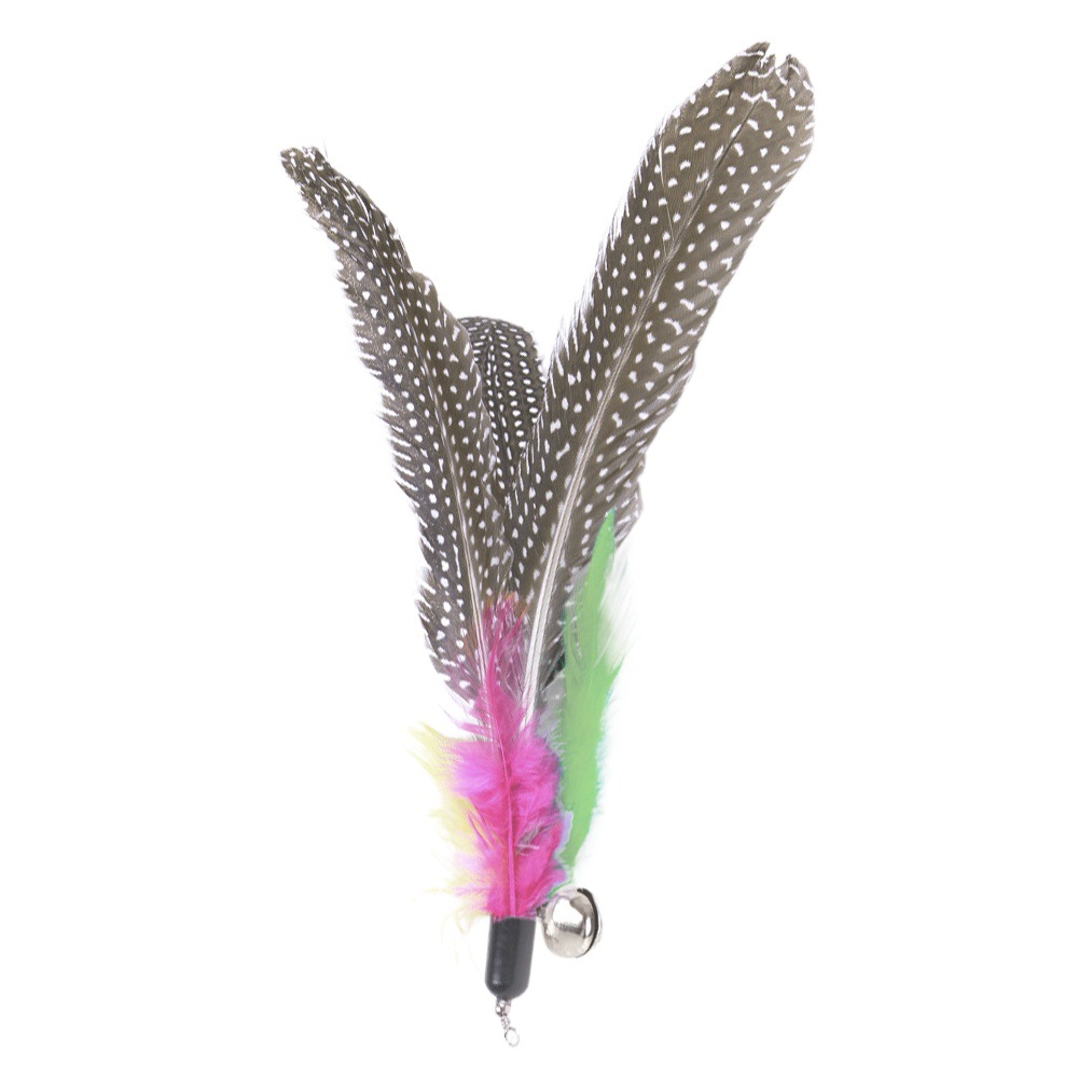 Resumen de una variedad de varillas de gato divertidas de bricolaje transfronterizas, cabeza de repuesto, caña de pescar, pluma de pez volador, varilla de gato divertida, cabeza de repuesto