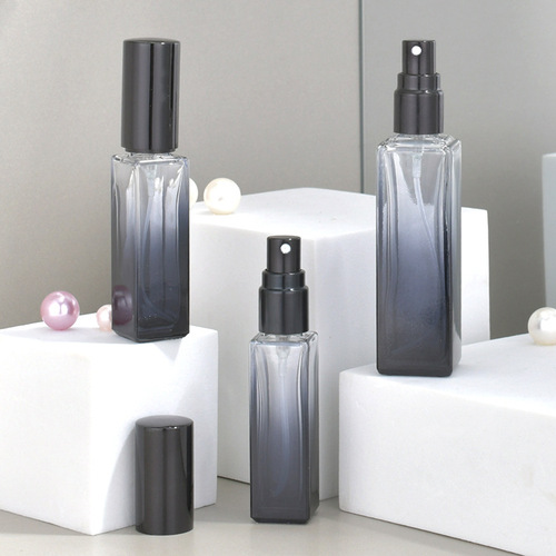 New perfume bottle portable sample press fine spray hydration artifact glass empty bottle