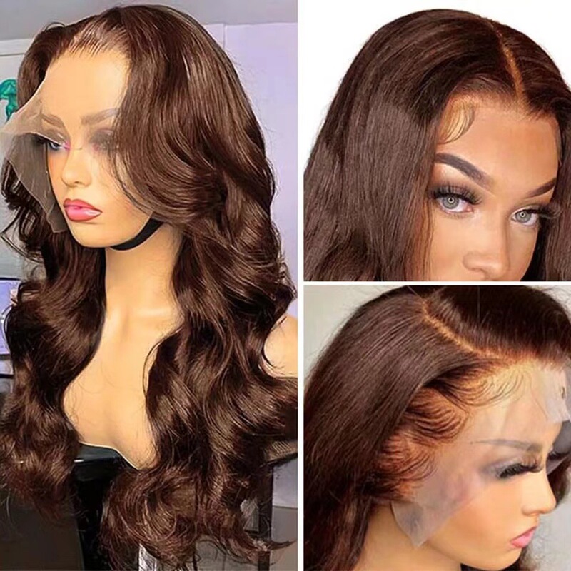 European and American Long Curly Hair Lace Front Wig, Brown Big Waves, Synthetic Full Wig, Fashionable, Natural and Realistic European and American Long Curly Hair Lace Front Wig, Brown Big Waves, Synthetic Full Wig, Fashionable, Natural and Realistic